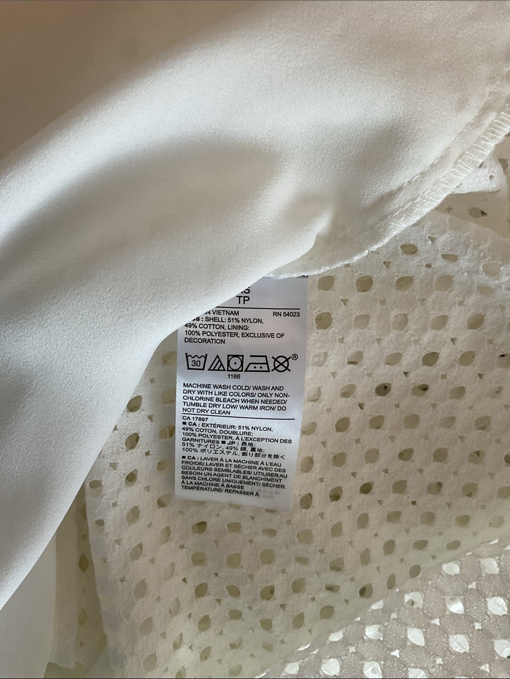 Eyelet Ruffled Neck Blouse - Picture 7 of 9